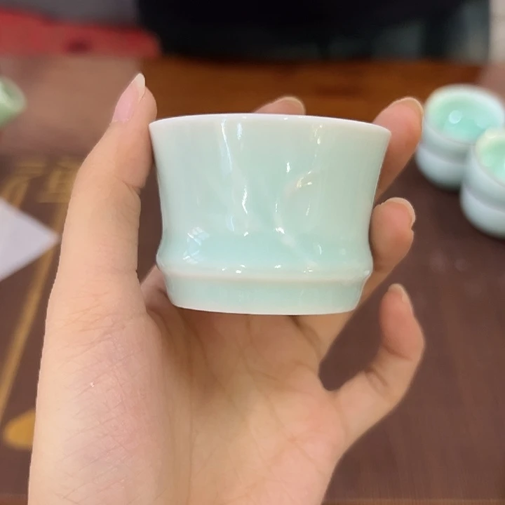 龙泉云间青瓷小米茶器