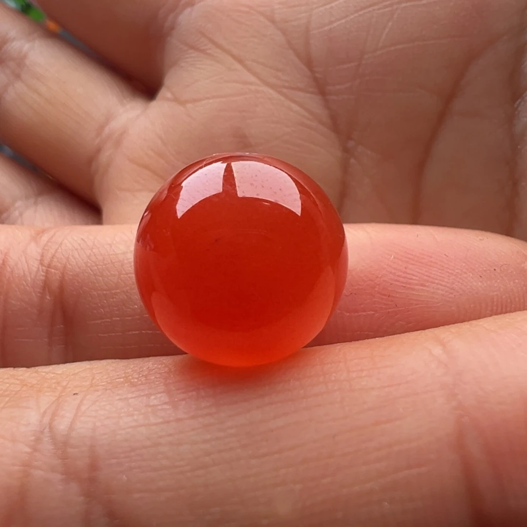 @***宝南红玛瑙未镶嵌圆珠14