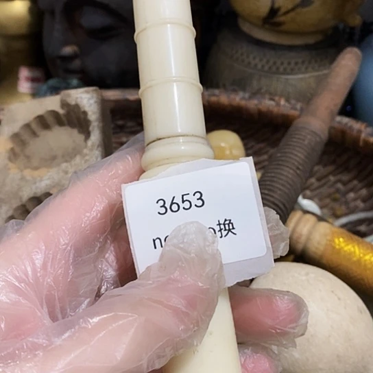 万***红瓷片3653号工艺品