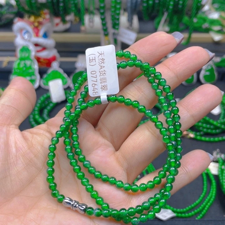 翡翠未镶嵌颈饰项链4