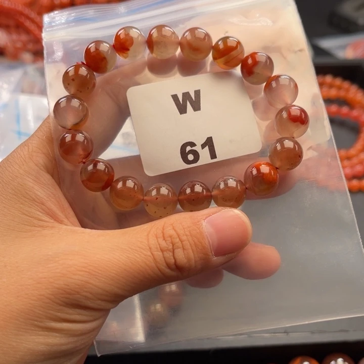 南红玛瑙未镶嵌多样性发货默认微瑕称重10mm