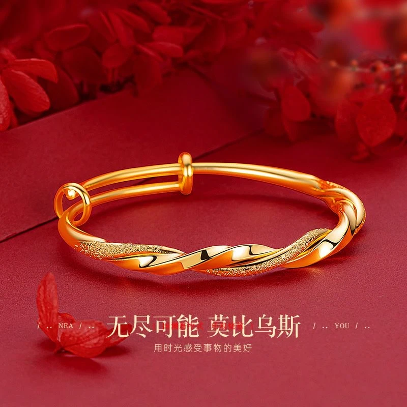 【拉萨工厂】金包银麻花手镯