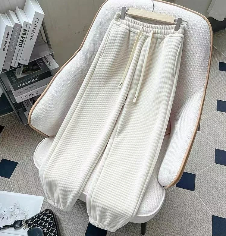 【静姐宠粉】品牌撤柜女士冬季加厚显瘦束脚休闲裤QCA2