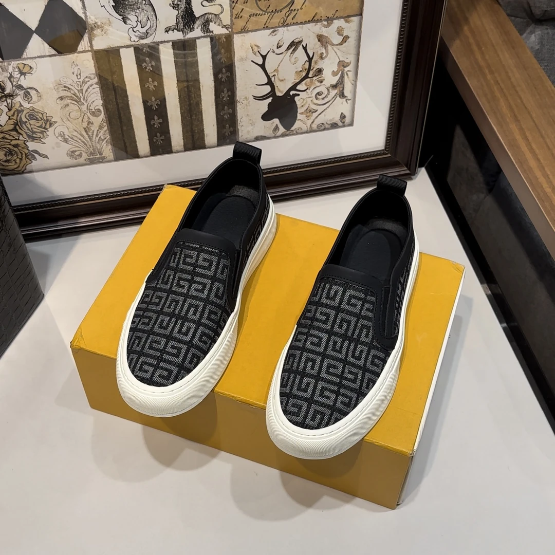 夏季一脚蹬帆布休闲潮流软底透气舒适百搭男鞋