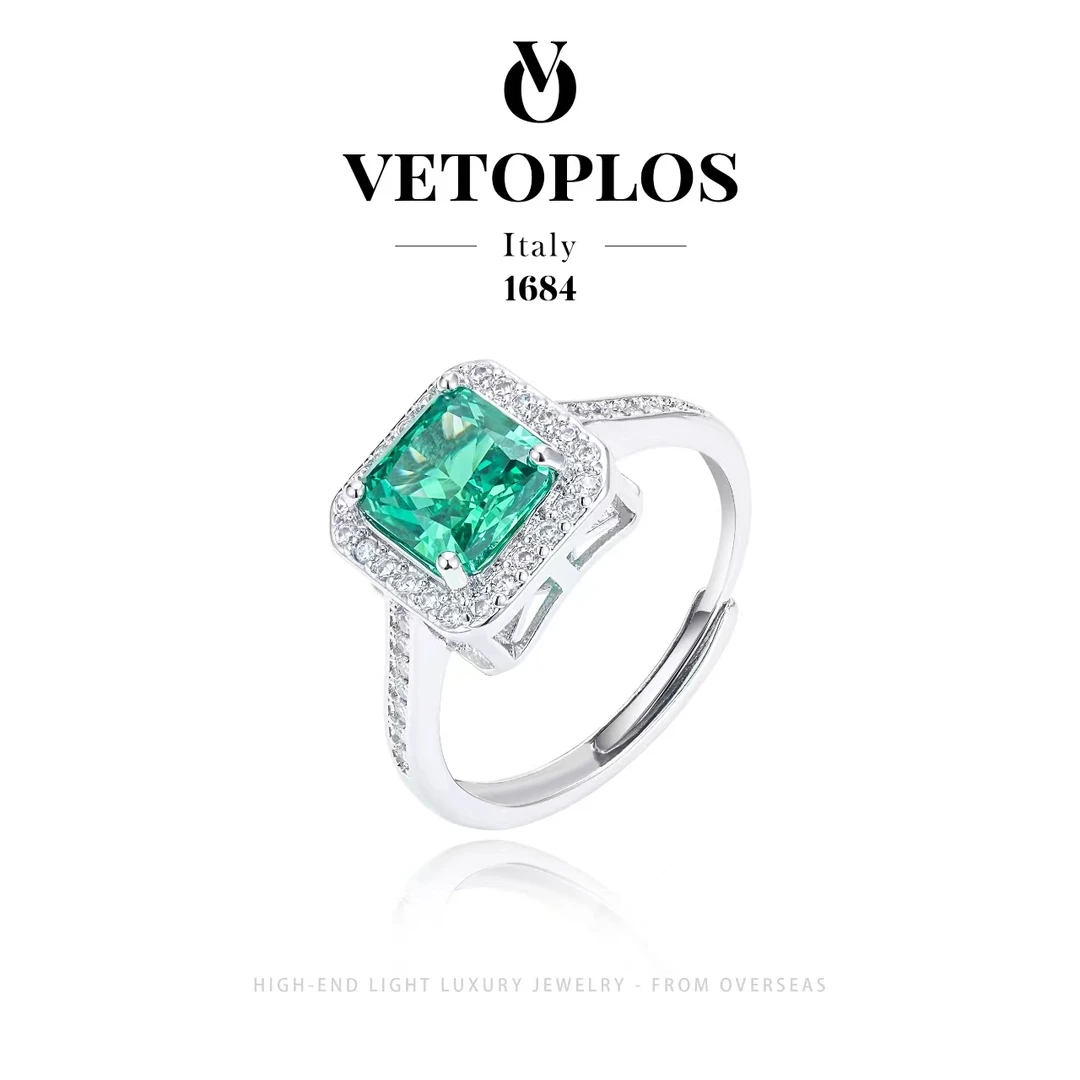 【湖光碧影】vetoplos设计师款几何 活口戒F1028