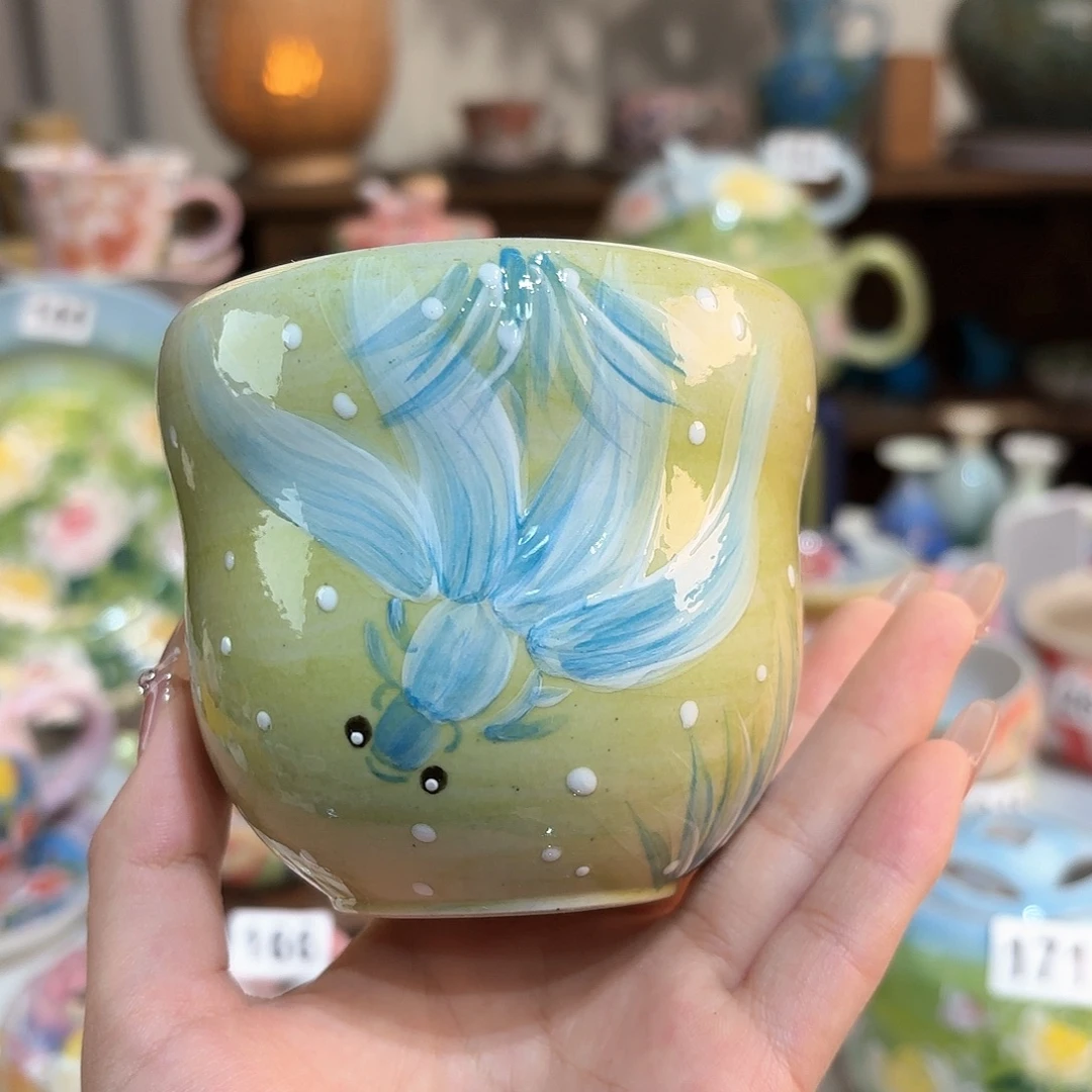 景德镇手绘高温釉下彩陶瓷茶具