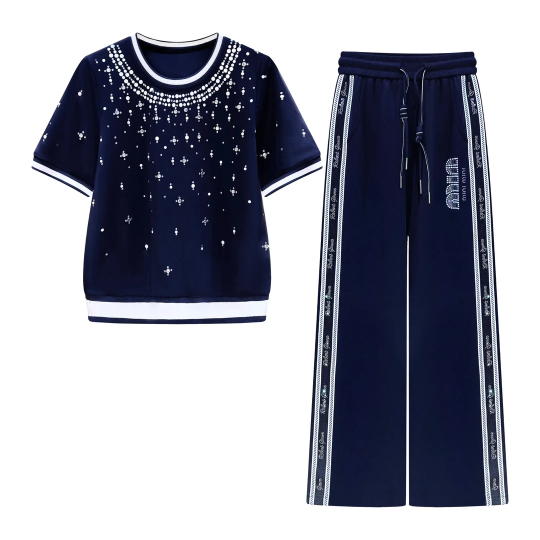 2025【星河璀璨】夏款时尚烫钻百搭套装#2617/2618