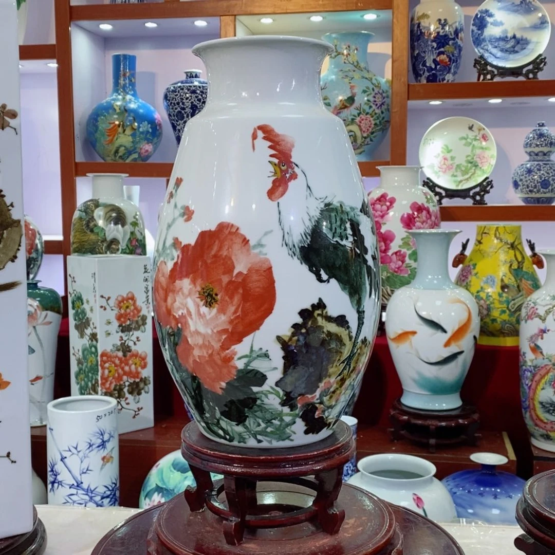 瓶景德镇陶瓷手绘