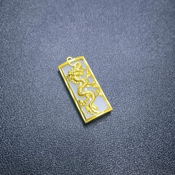 龙凤呈祥金色吊坠备1.20