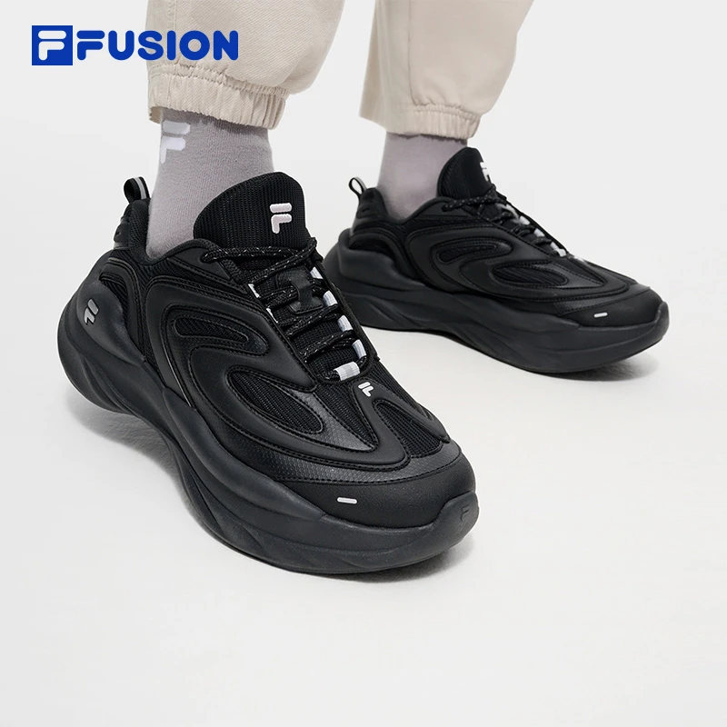 FILA斐乐BUZZARD陨石鞋雅丹风增高运动休闲跑步老爹鞋T12WM441119