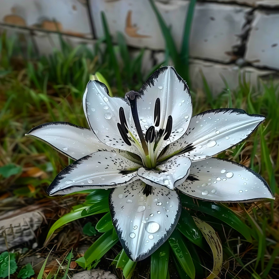 【暗黑系百合】不对包赔盆栽四季花卉易活进口百合花种球香水百合花