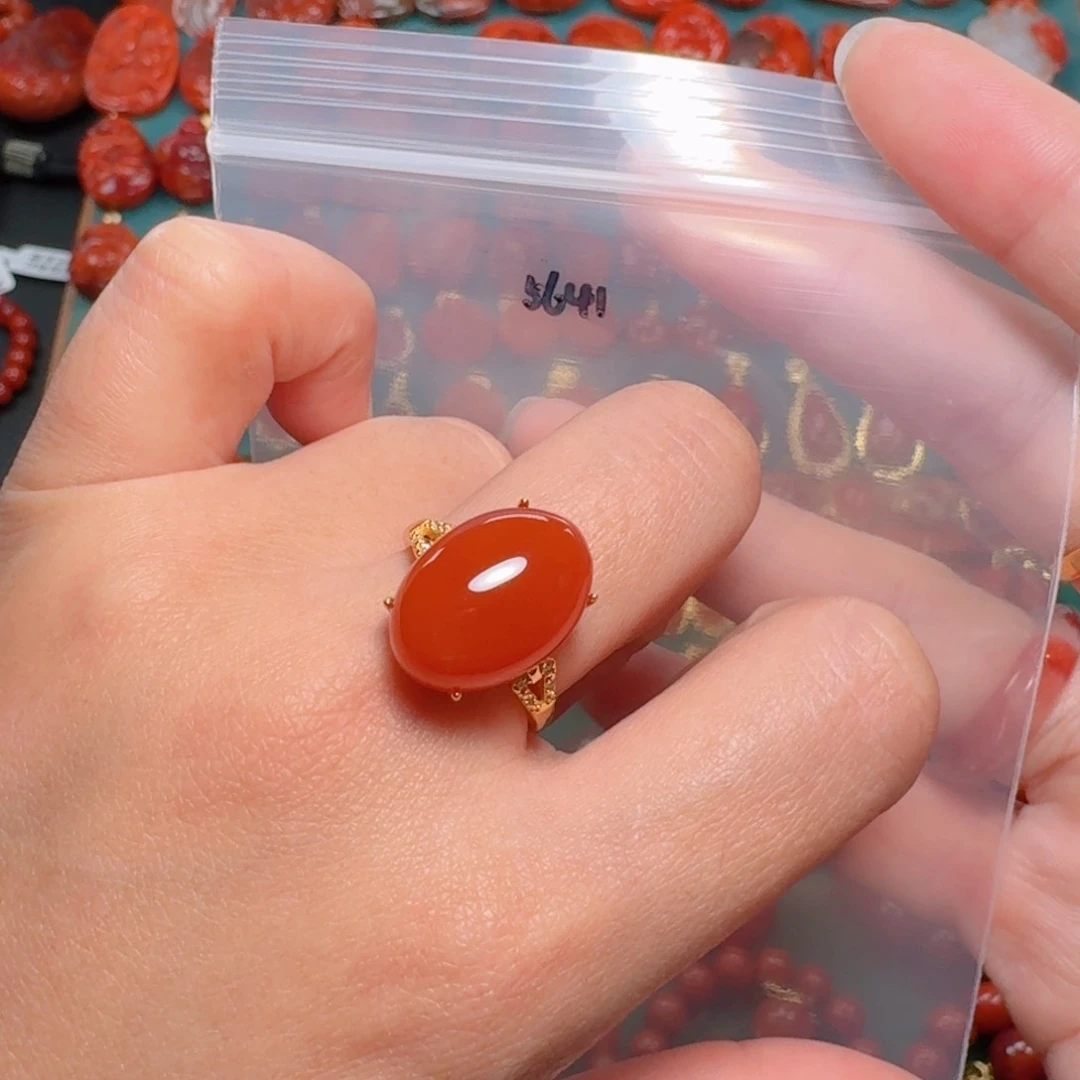 南红玛瑙南红银S925镶嵌