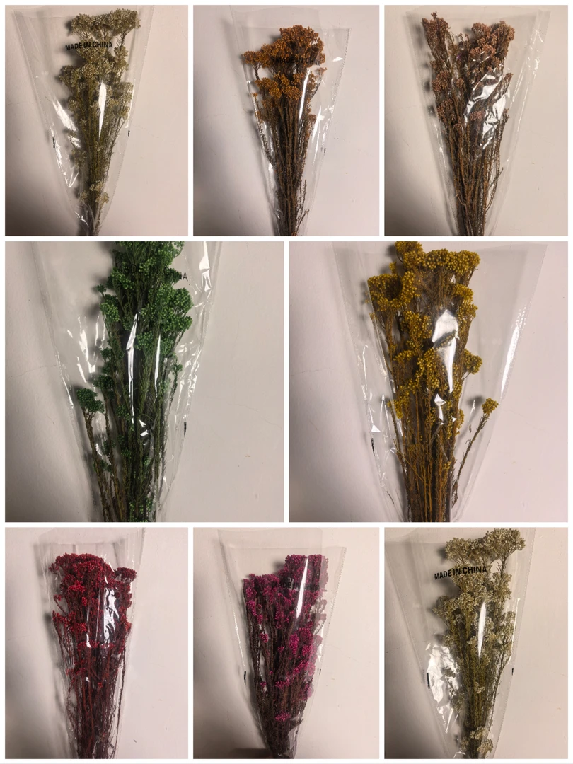 永生米花干花真花ins家居插花装饰清新文艺软装摆设