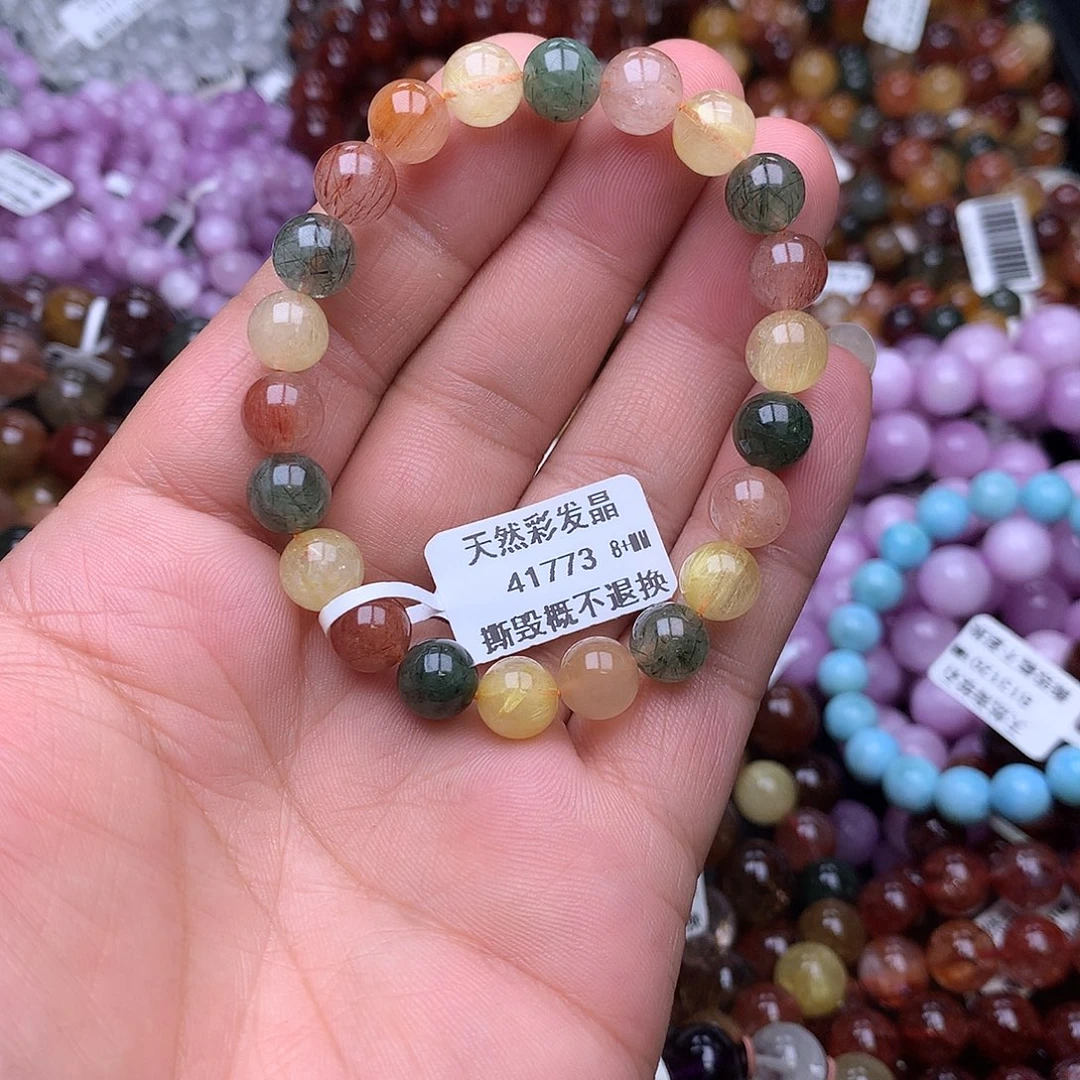 水晶手链未镶嵌，，