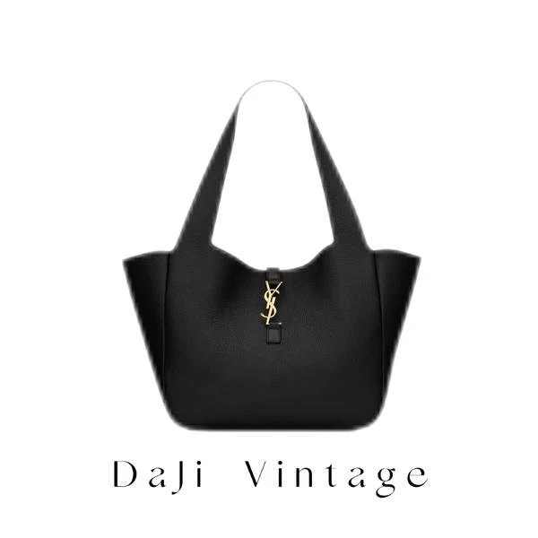 大吉中古/YSL圣罗兰黑金托特单肩包