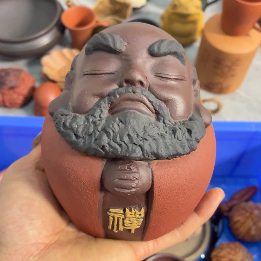 茶杯紫砂放漏放漏放大漏了