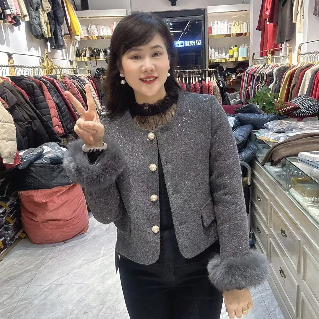 4-249868短款韩版外套50长