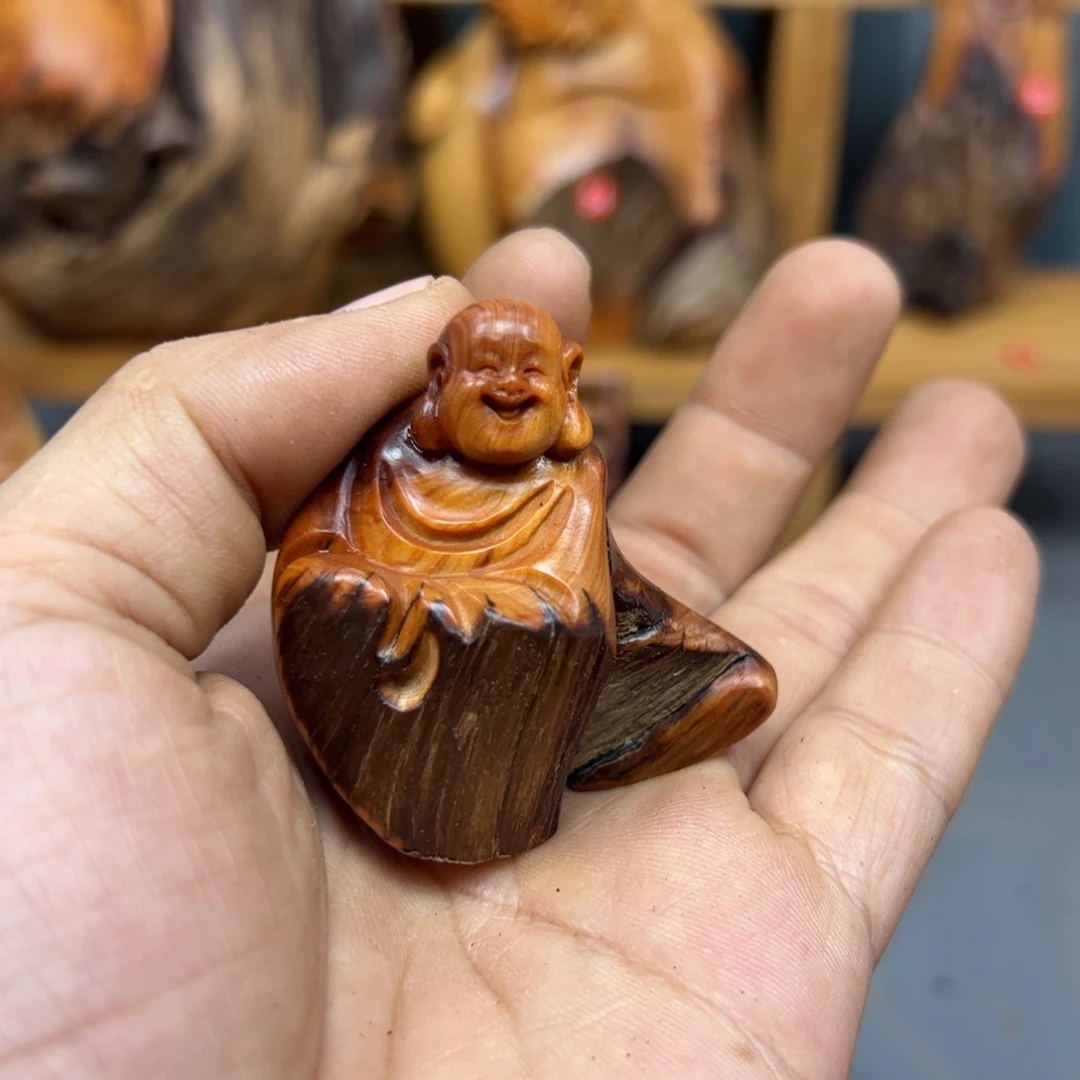 ****驹木崖柏木摆件手把件