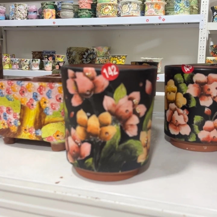 景德镇手绘花盆陶瓷12/14