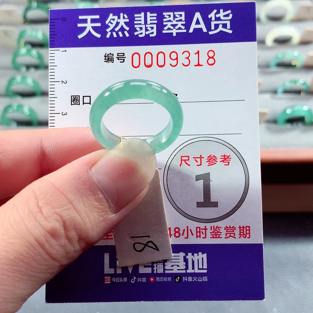 翡翠未镶嵌戒指18号