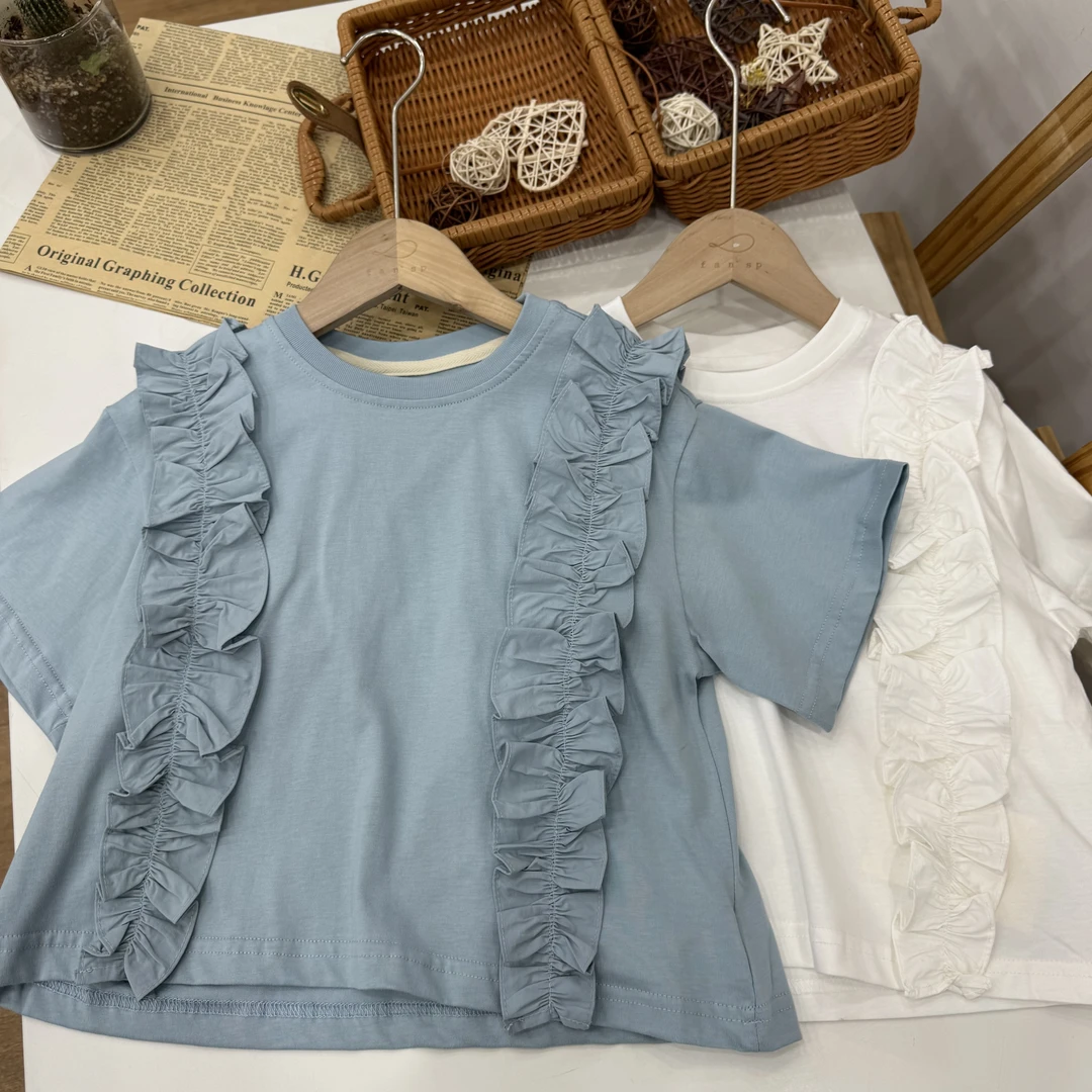 2077  夏季中童短袖T恤  L