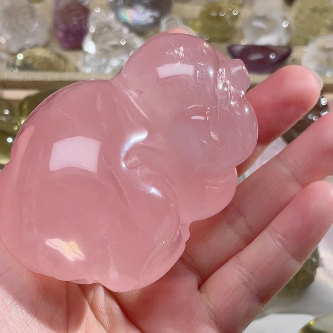 宝***爸石材天然水晶雕刻吊坠摆件