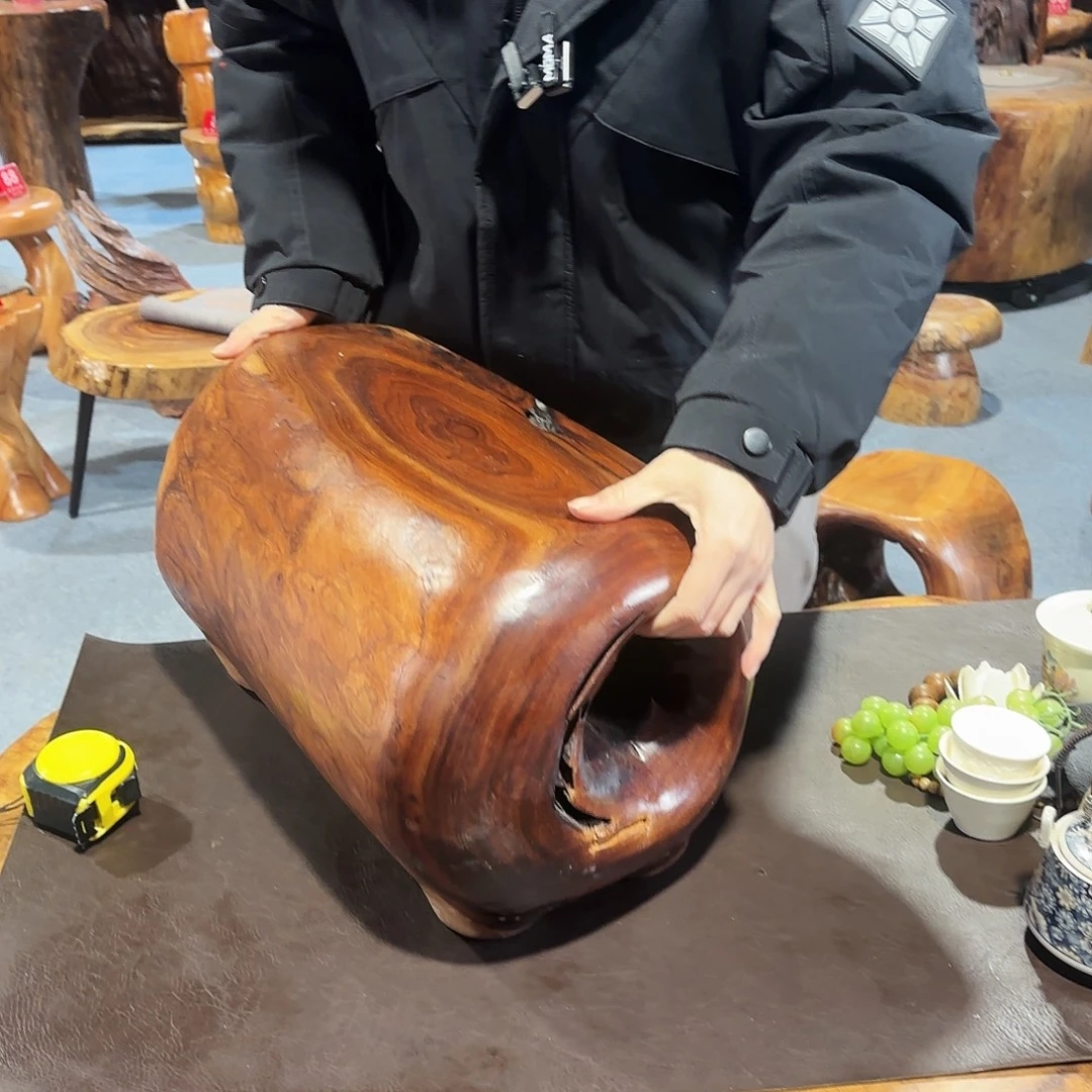 香樟木四足墩48-26-24