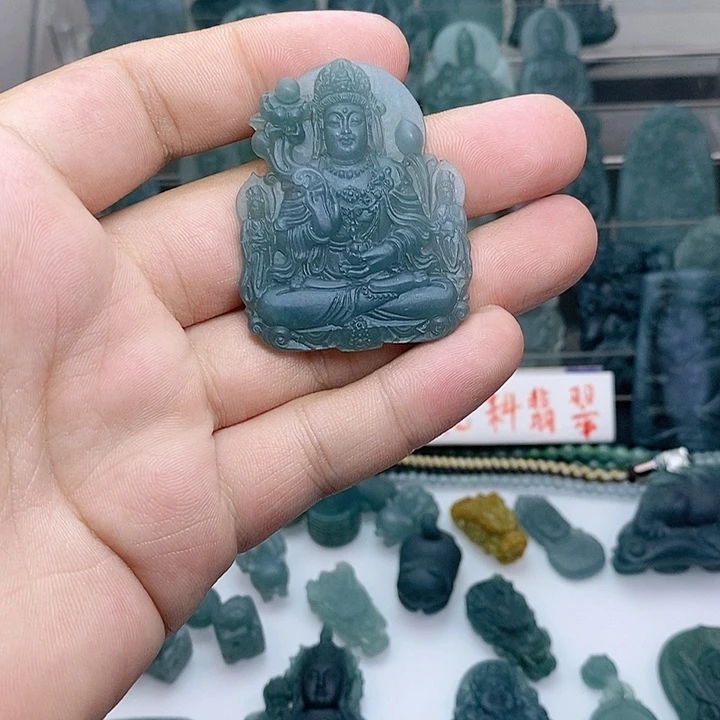 定制翡翠未镶嵌三圣