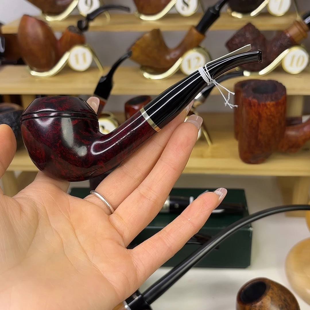 精***雕石楠木烟斗专拍链接