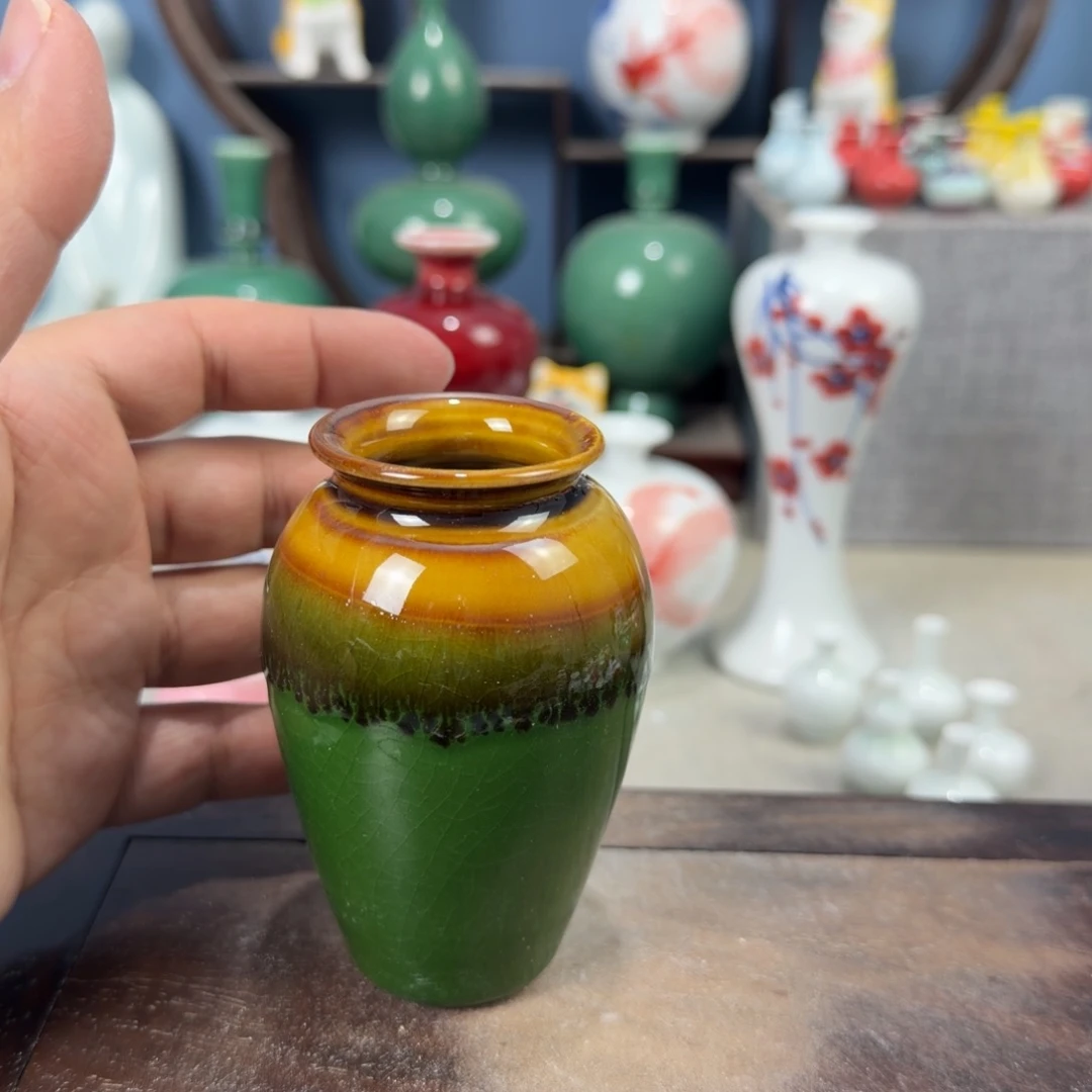 陶瓷手工小花器摆件