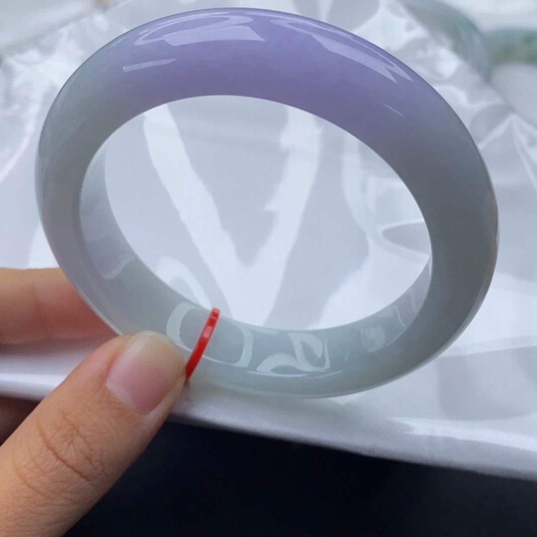 翡翠未镶嵌手镯5657正圈