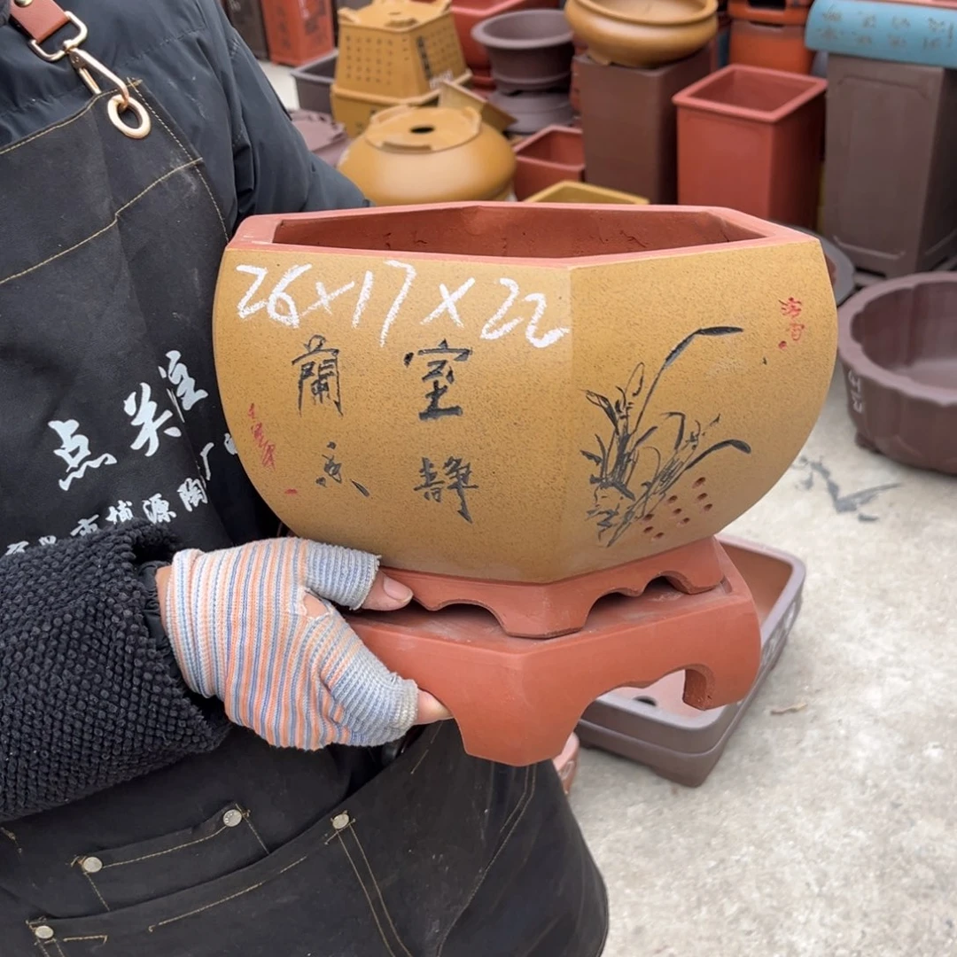 紫砂花盆盆景艺术