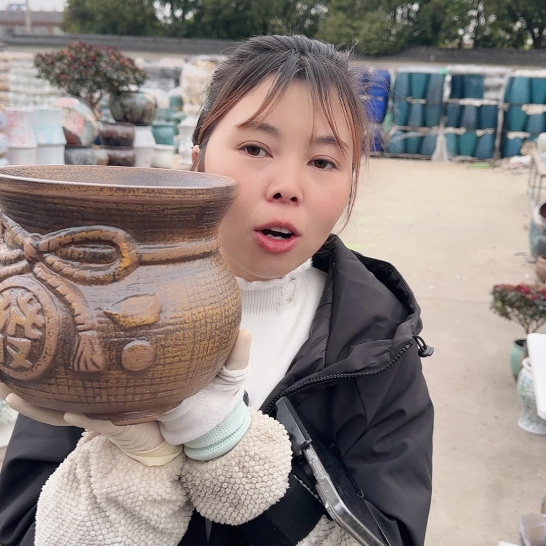 王嫂花盆1202-148高18口18