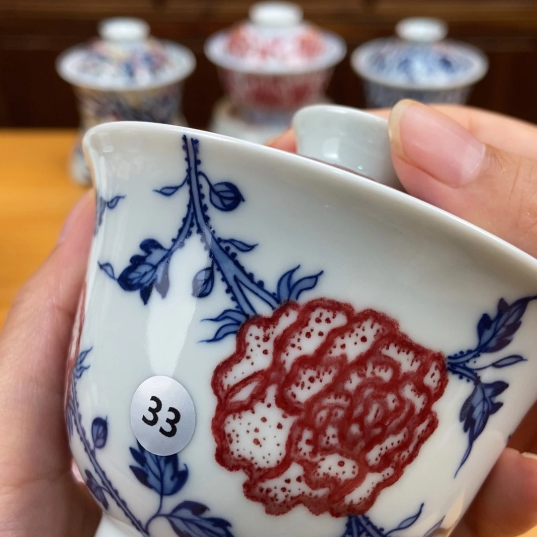 手绘现代茶具非古董