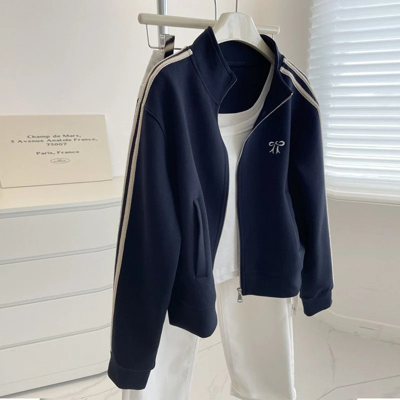 女童早秋外套2025新款韩系中大童休闲卫衣开衫儿童百搭运动棒球服