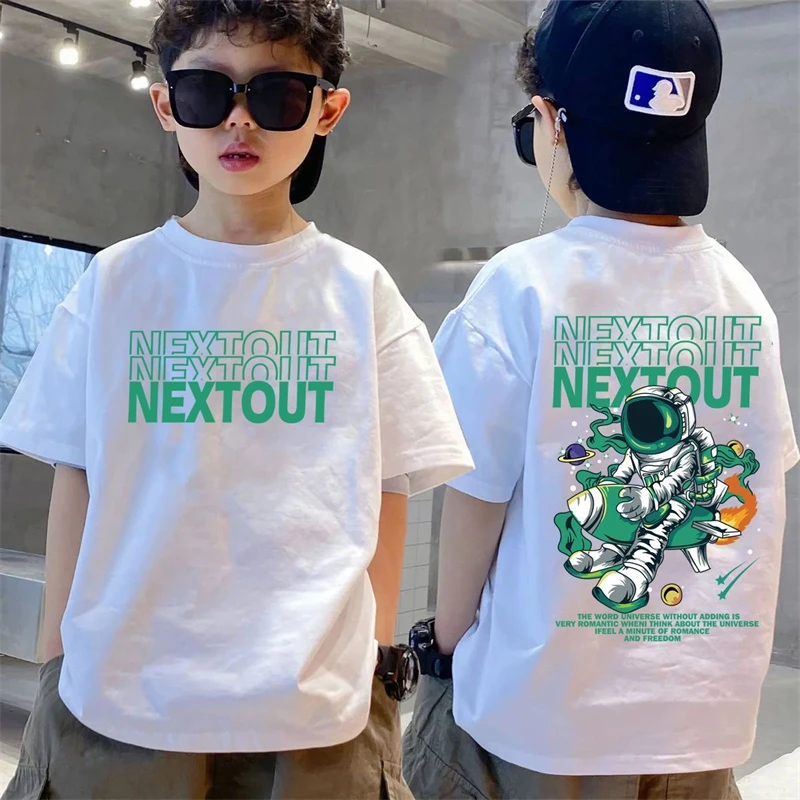 【100%纯棉】童装男童t恤短袖夏季儿童中大童男孩上衣半袖夏装潮ins