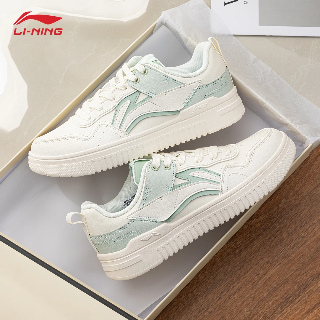 李宁青云板鞋女鞋2025春季低帮百搭学生潮鞋轻便运动小众休闲鞋女
