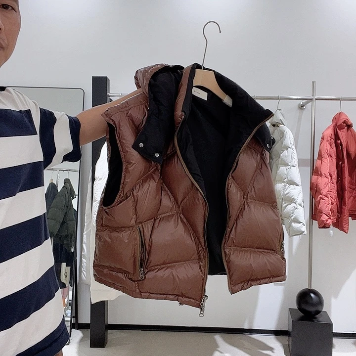 马甲背心羽绒服外套韩版女装