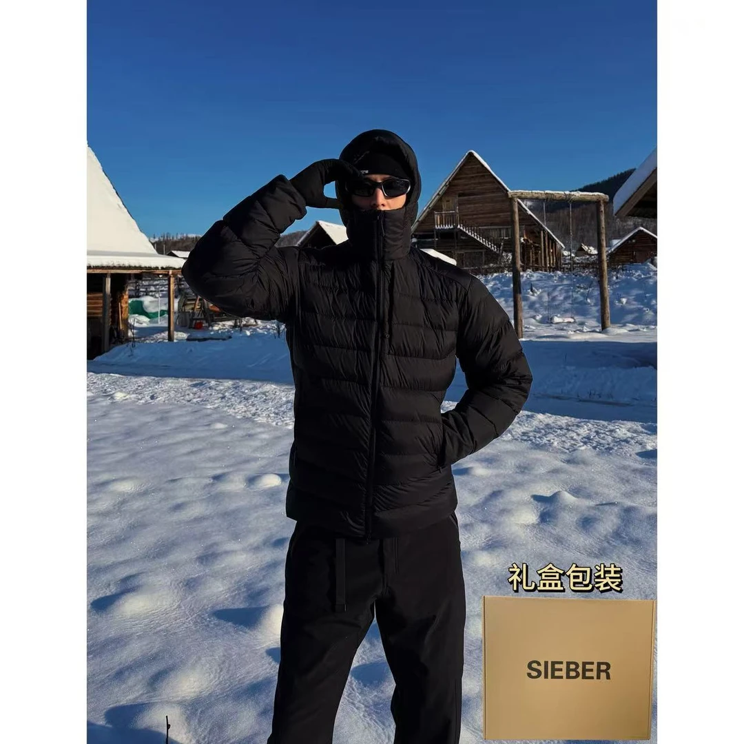 【西博】‘甲胄’排骨羽绒服高蓬90白鸭绒防风防水轻量化连帽羽绒服