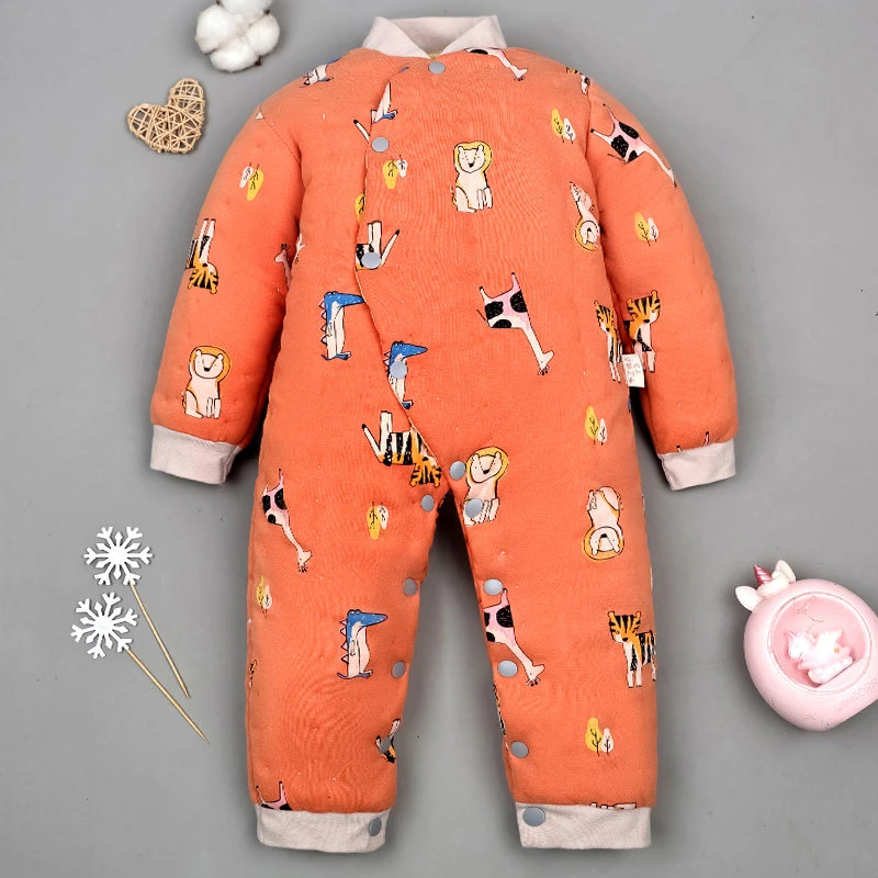 宝宝手工纯棉花连体棉服男女宝宝加厚婴幼儿童哈衣冬款(特价款)