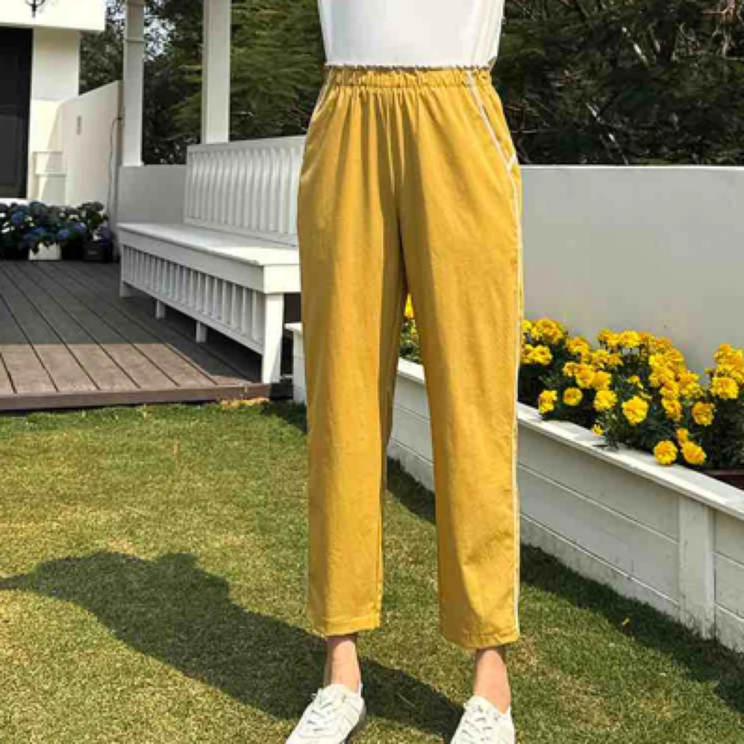 香依雅园56109夏季超薄面料时尚休闲舒适凉快黑色黄色