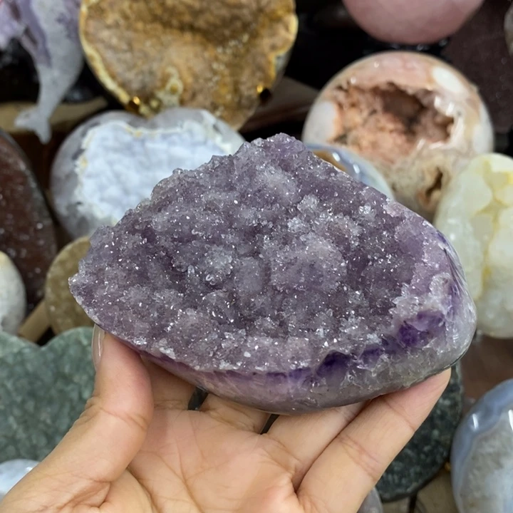 珠宝半成品紫晶未镶嵌80