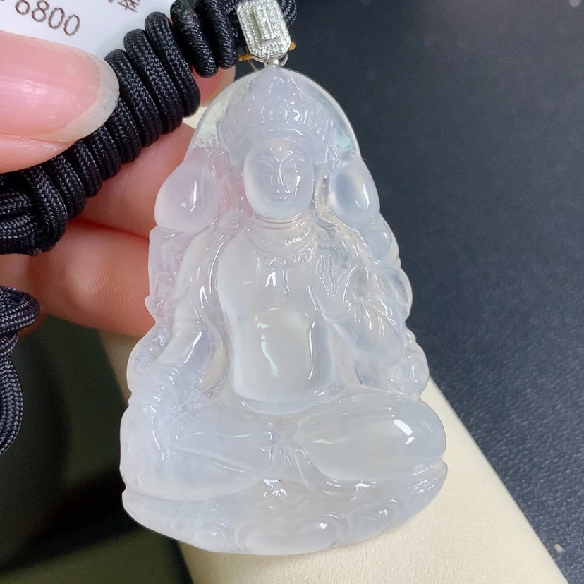 【闪购商品】翡翠颈饰18K金镶嵌度母