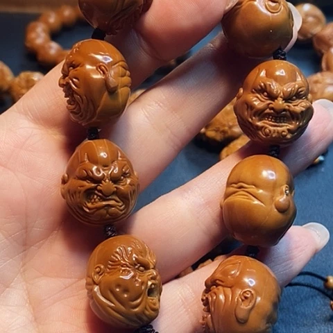 橄榄核手串/手链小*序橄榄雕