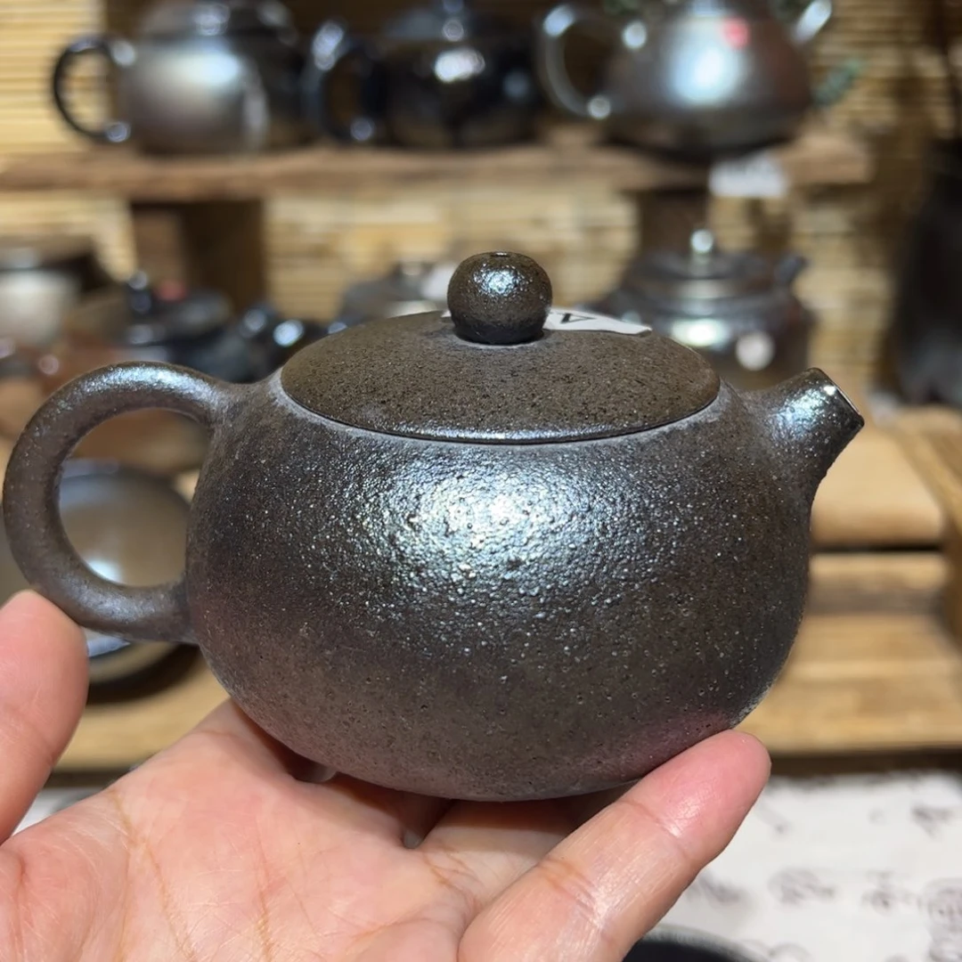 壶建水紫陶紫泥柴烧壶