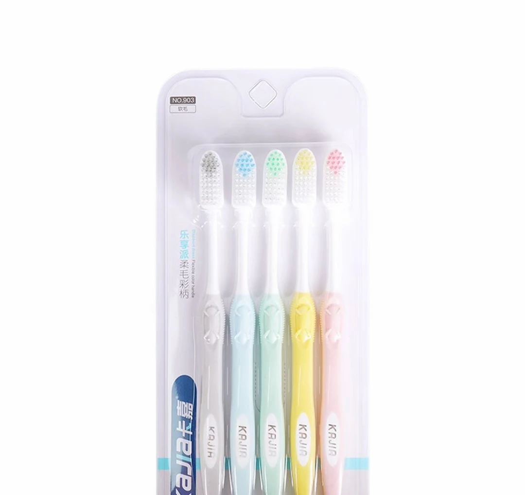 乐享派柔毛彩柄牙刷
