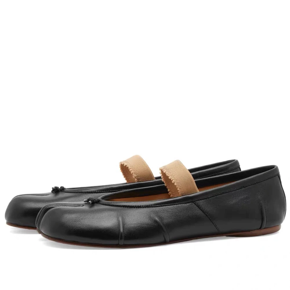 意大利进口马皮芭蕾鞋tabi夹趾单鞋女平底鞋mm6分趾鞋