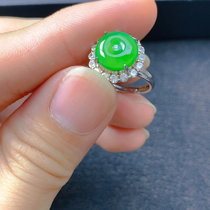 翡翠银S925镶嵌颈饰