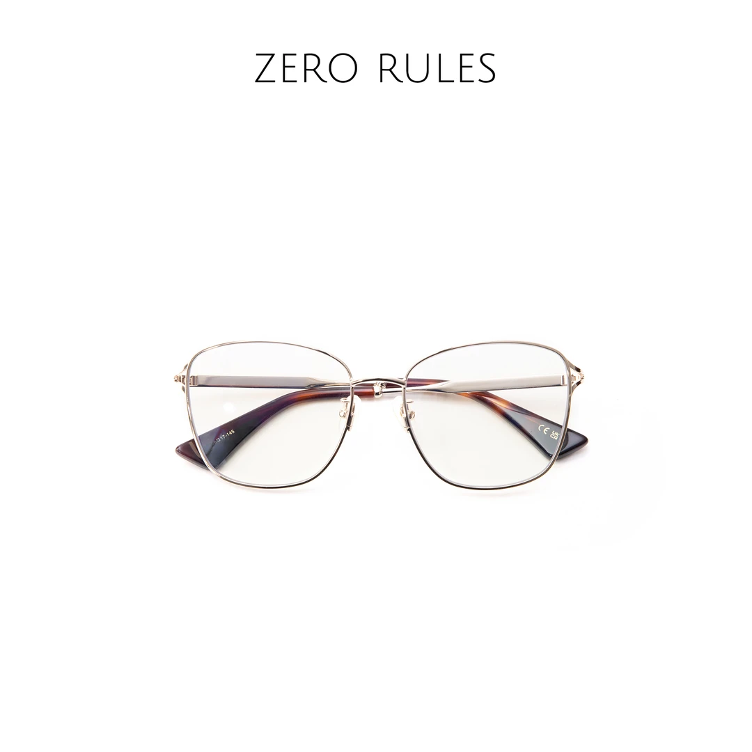 24113021【金丝眼镜】Y做合金+高清树脂镜片金丝眼镜可换近视镜片