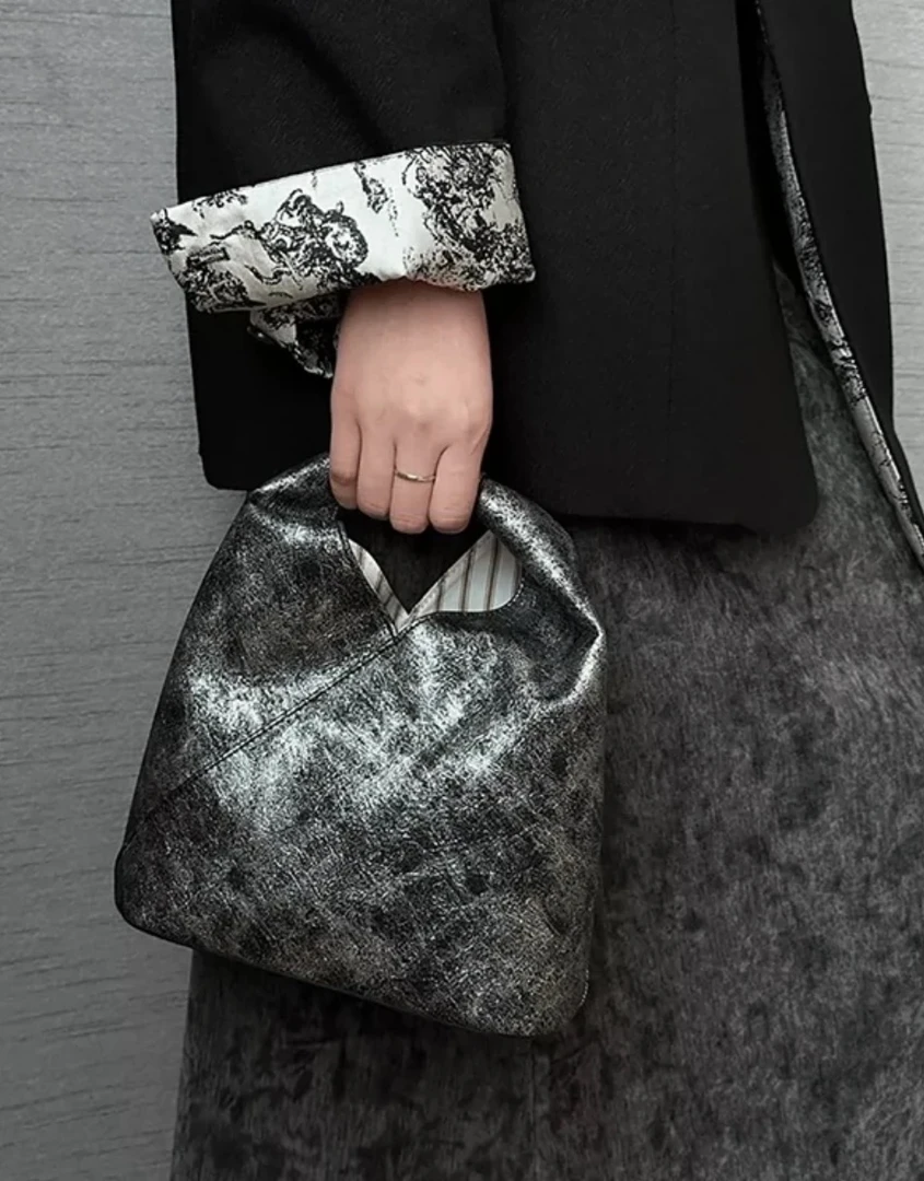 9901 扎染黑-2025新款时尚轻奢单肩斜跨手拿包